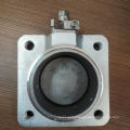 Square plate butterfly valve for transformer pipeline